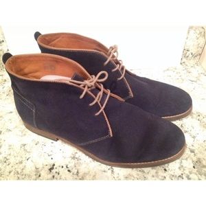 H by Hudson chukka ankle boots suede blue navy 45